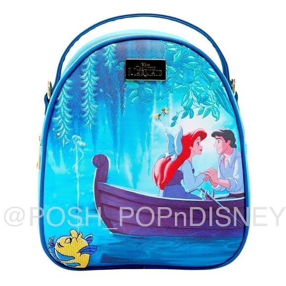 DISNEY The Little Mermaid Ariel & Eric Kiss the Girl Scene Light-Up Backpack